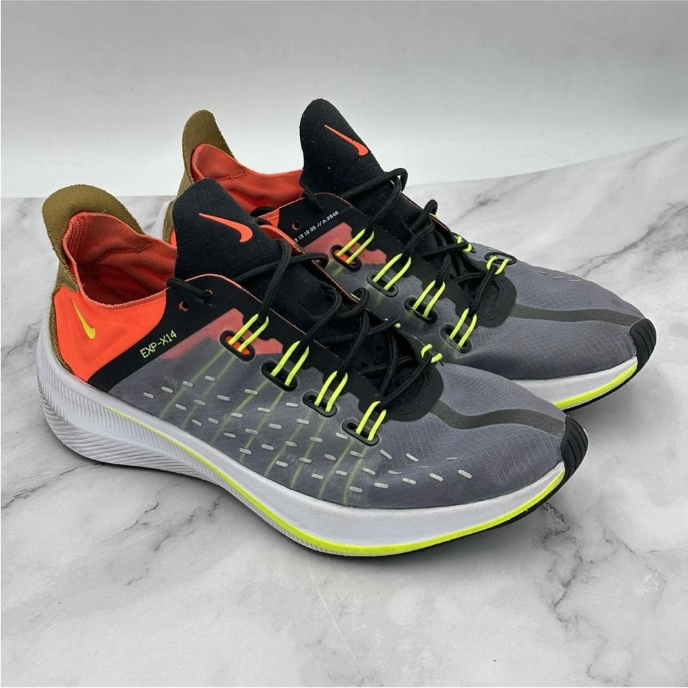 Nike EXP-X14 Shoes Womens Size 7.5 Gray Orange Volt Running Sneakers AO3170-002 - Picture 2 of 10